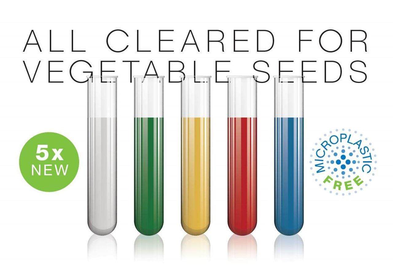 microplastic-free film coatings for vegetable seeds